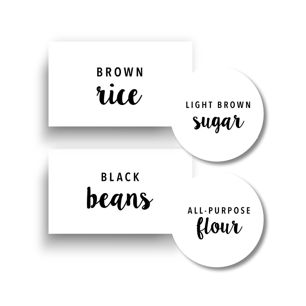 Kitchen Pantry Labels | Printable & SVG