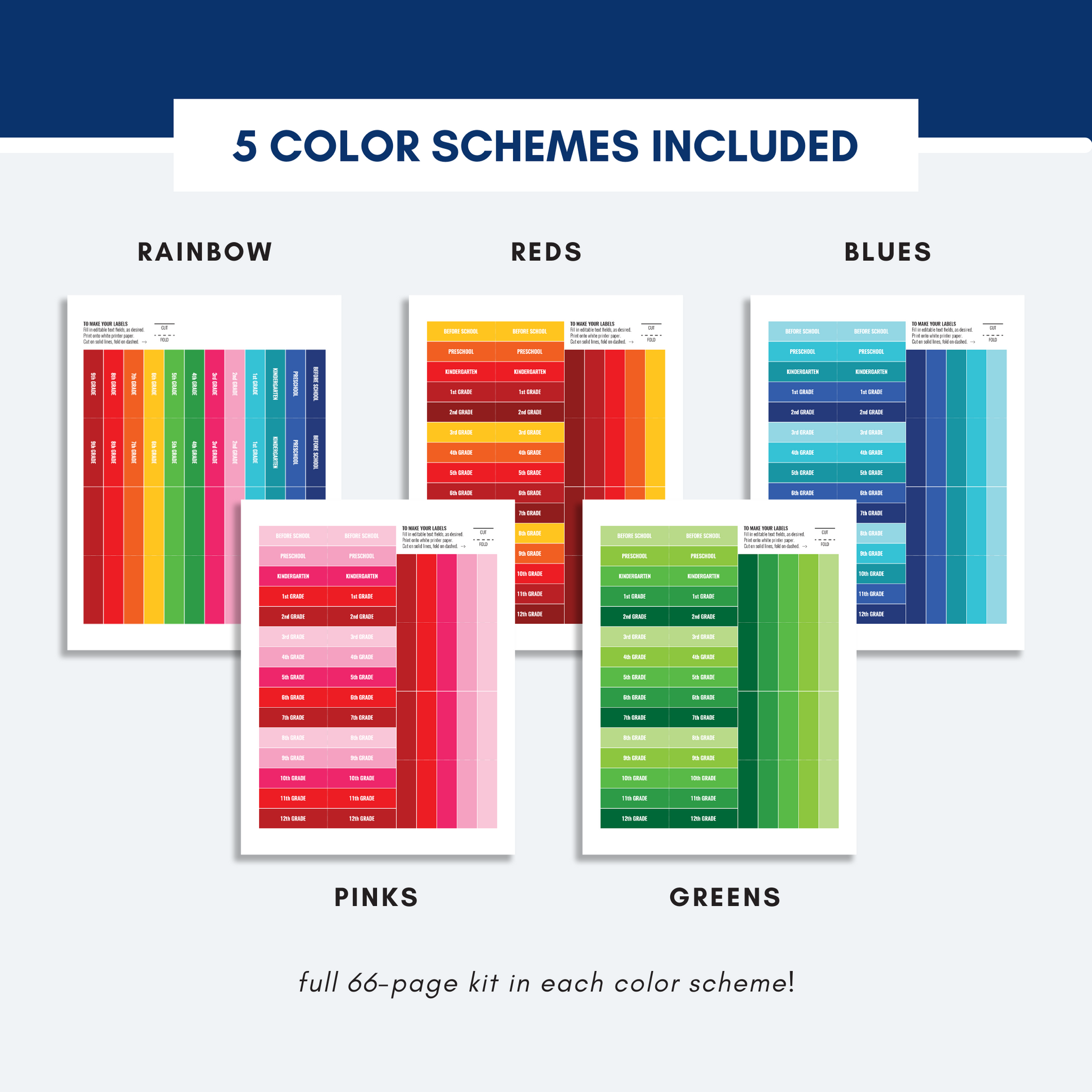 SCHOOL MEMORY BOX Labels – The Organization Toolbox