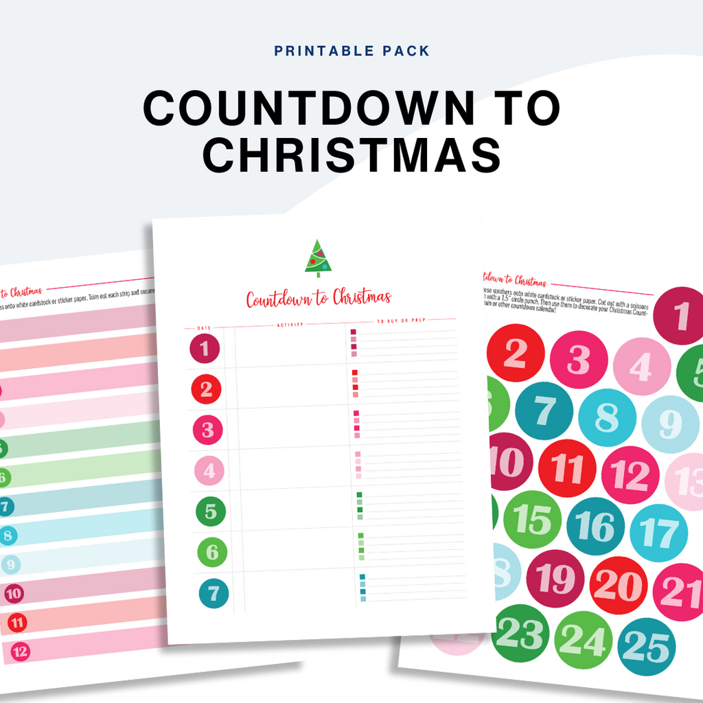 Christmas Countdown Planning Kit – The Organization Toolbox