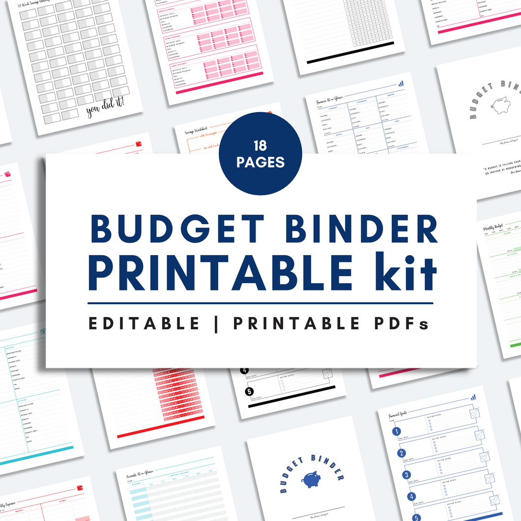BUDGET BINDER Printable Kit