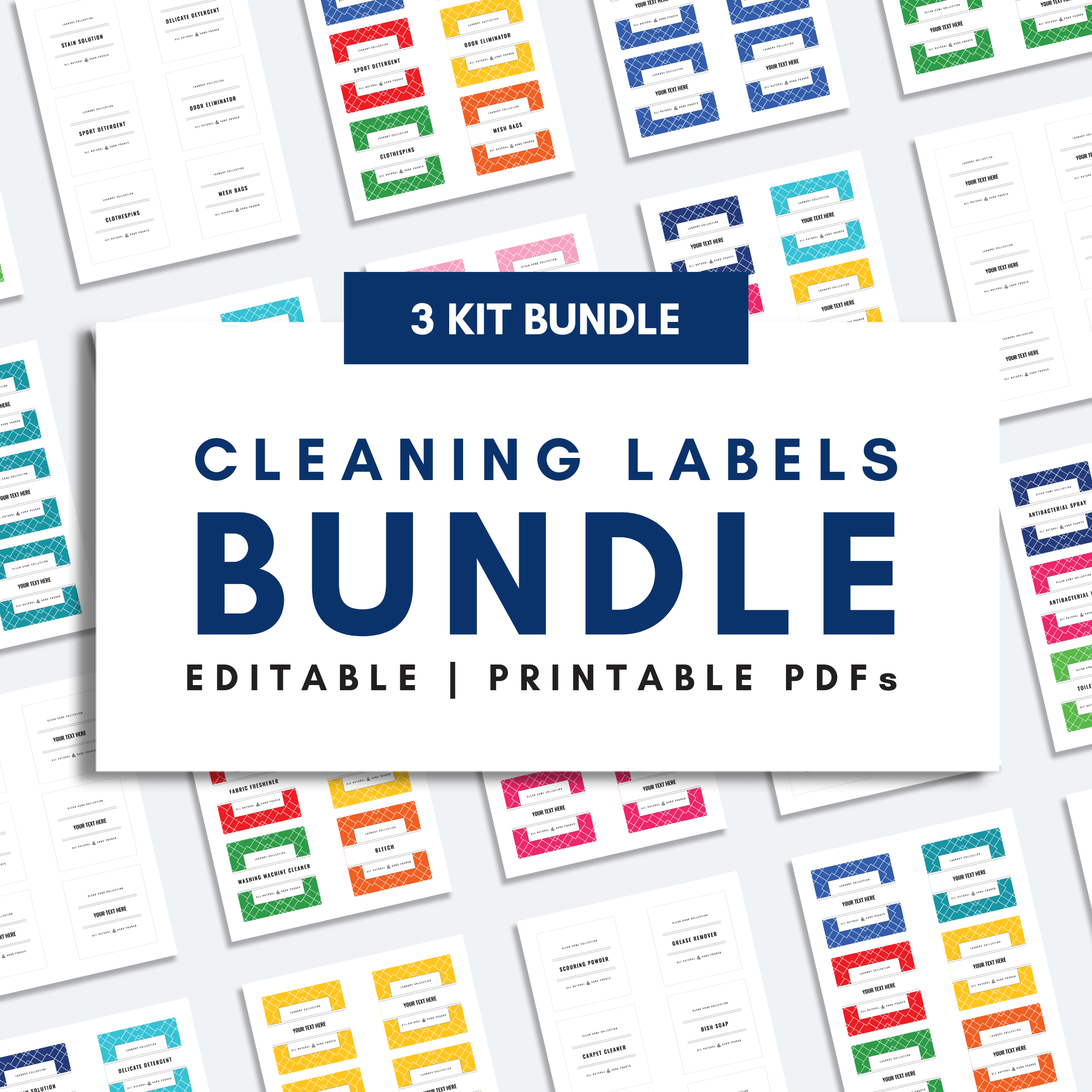 CLEANING LABELS Bundle – The Organization Toolbox