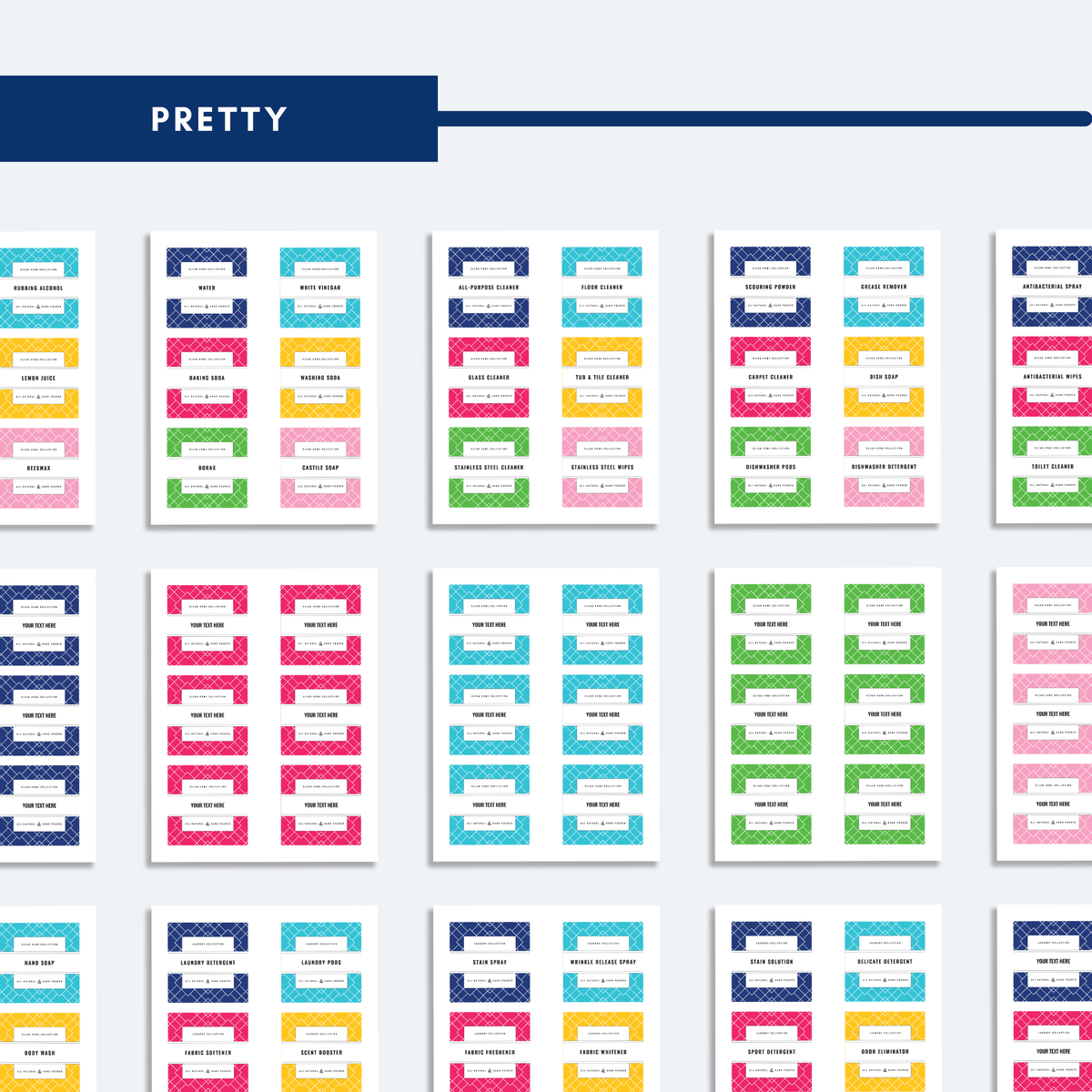Cleaning Labels | Printable – The Organization Toolbox