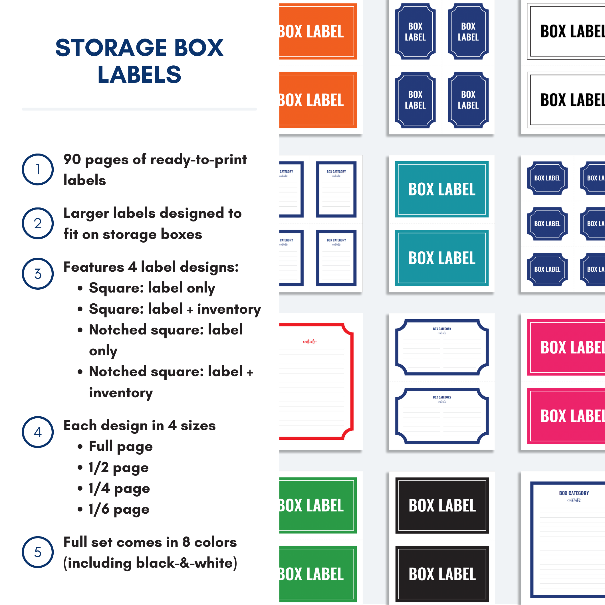 Bundle Pack Label LABELING Bundle – The Organization Toolbox