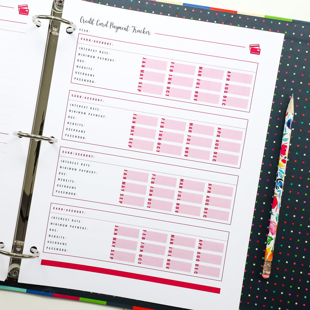 BUDGET BINDER Printable Kit The Organization Toolbox