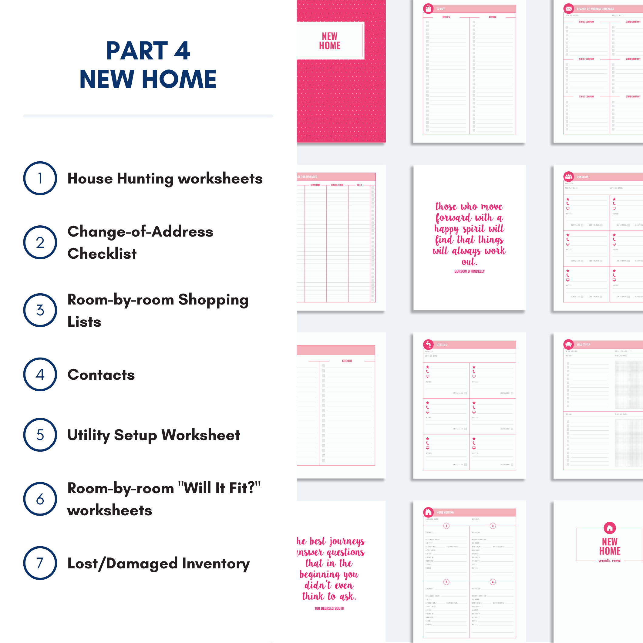 SMOOTH MOVE Printable Pack The Organization Toolbox